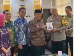 Bupati dan Wabup Tanggamus Kunjungi Polres Tanggamus.