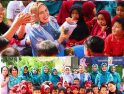 TP PKK Lampung Barat Partinia Parosil Ajak Anak PAUD Gemar Makan Ikan, Cegah Stunting Sejak Dini