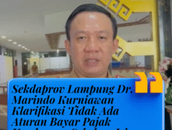 Sekdaprov Lampung Dr. Marindo Kurniawan Klarifikasi Tidak Ada Aturan Bayar Pajak Kendaraan Sebelum Isi BBM