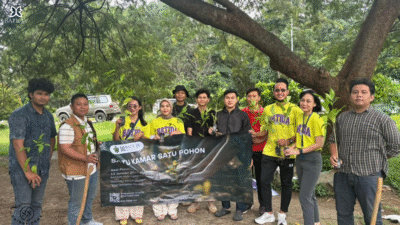 Dari Kamar ke Alam, BATIQA Hotel Lampung Tanam Pohon Bersama Agroforestri ITERA