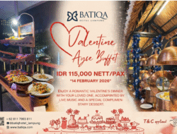 Rayakan Valentine Tanpa Ribet & Tanpa Mahal, BATIQA Lampung Hadirkan AYCE Buffet Rp115 Ribuan